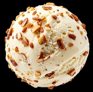 Bocha de helado de Almendrado Crocante, imagen ilustrativa.