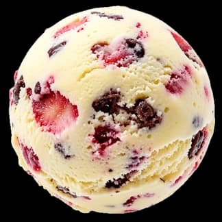 Bocha de helado de Banana Split, imagen ilustrativa.