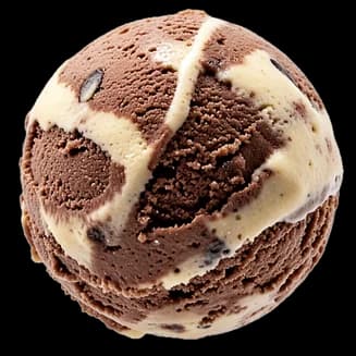 Bocha de helado de Chocolate Bonobón, imagen ilustrativa.