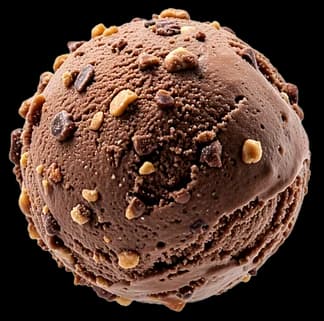 Bocha de helado de Chocolate Marroc, imagen ilustrativa.