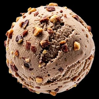Bocha de helado de Chocolate Rocher, imagen ilustrativa.