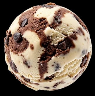 Bocha de helado de Chocotorta, imagen ilustrativa.