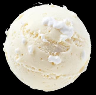 Bocha de helado de Crema del Cielo, imagen ilustrativa.