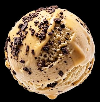 Bocha de helado de Dulce de Leche Granizado, imagen ilustrativa.