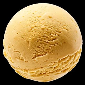 Bocha de helado de Dulce de Leche, imagen ilustrativa.