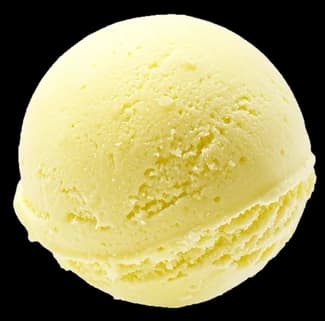 Bocha de helado de Limón, imagen ilustrativa.