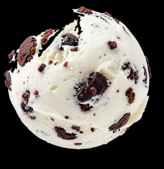 Bocha de helado de Mini Oreo, imagen ilustrativa.